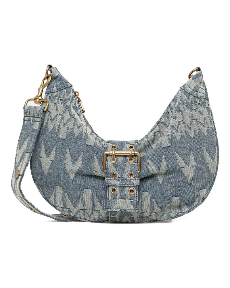 MARCIANO Los Angeles monogram halfmoon buckle tote bag - Blau Blau
