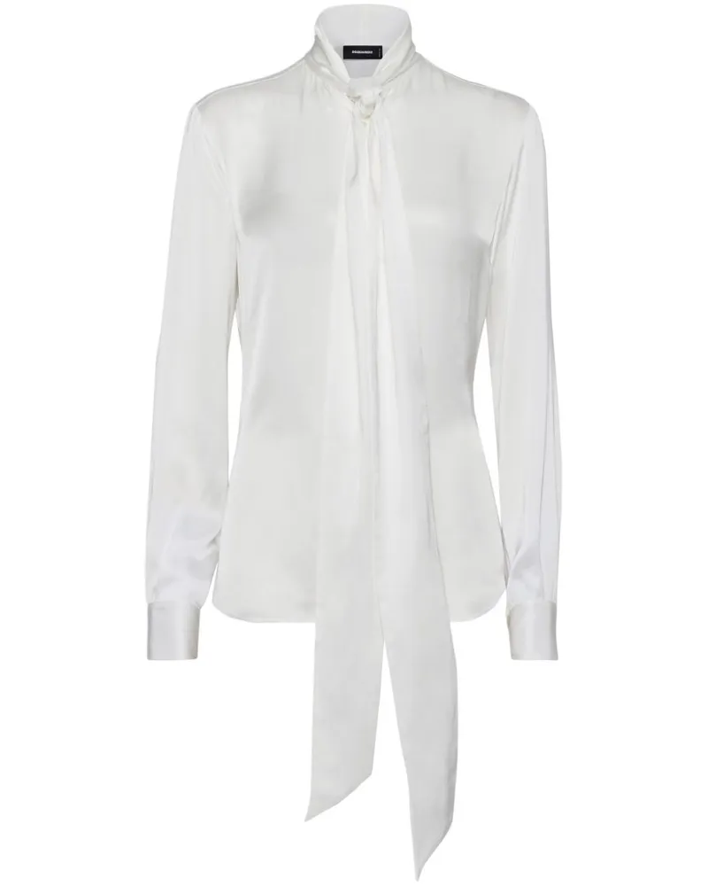 Dsquared2 Paris Bow Hemd - Weiß Weiß