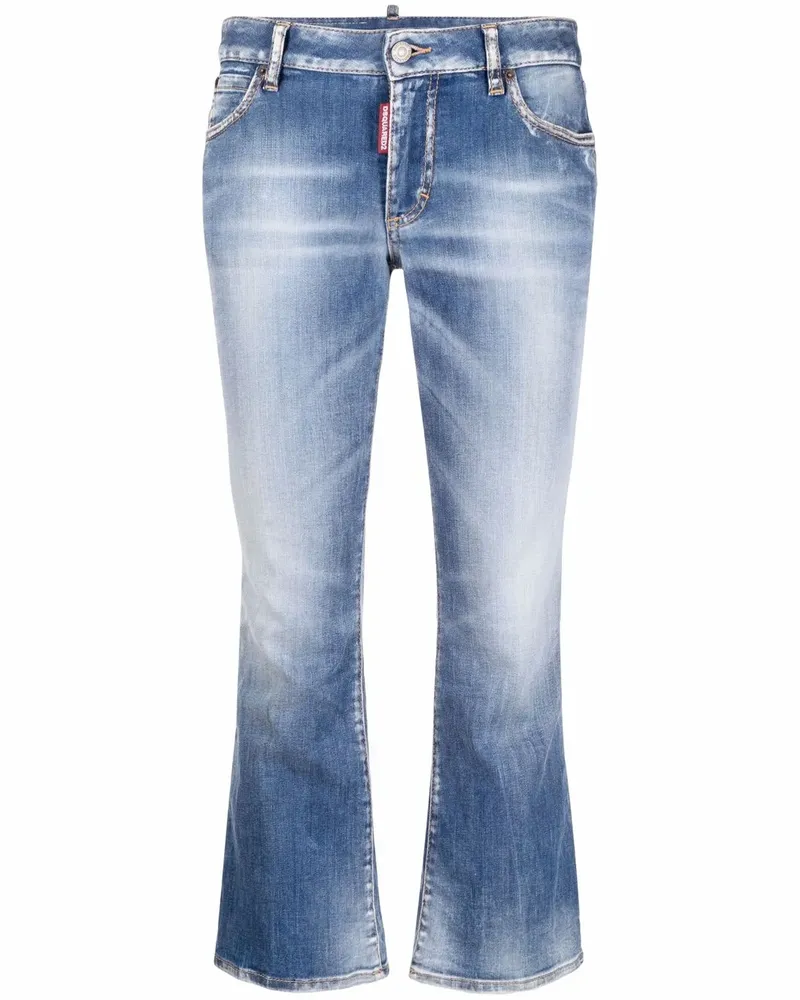 Dsquared2 Gekürzte Bootcut-Jeans - Blau Blau
