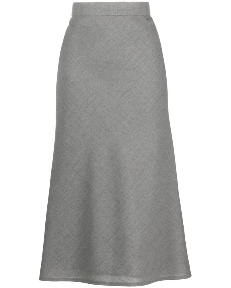 Thom Browne Fresco Midirock - Grau Grau