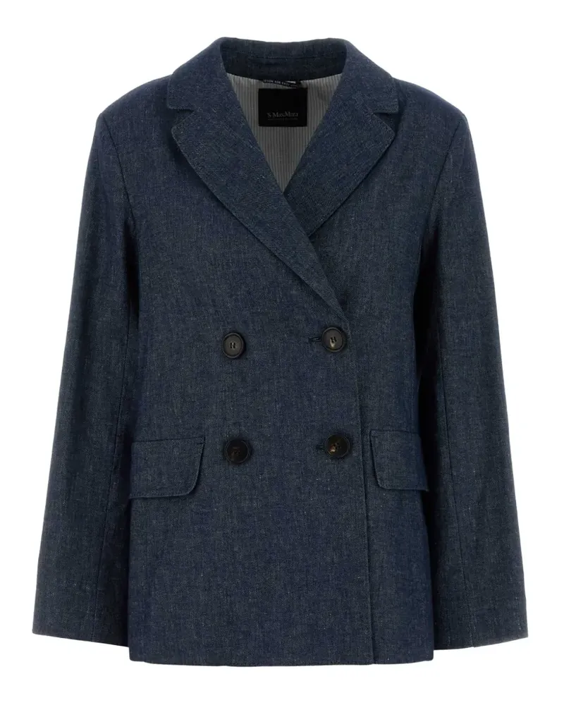 Max Mara double-breasted blazer - Blau Blau