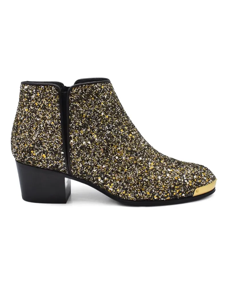 Giuseppe Zanotti Stiefel im Glitter-Look - Schwarz Schwarz