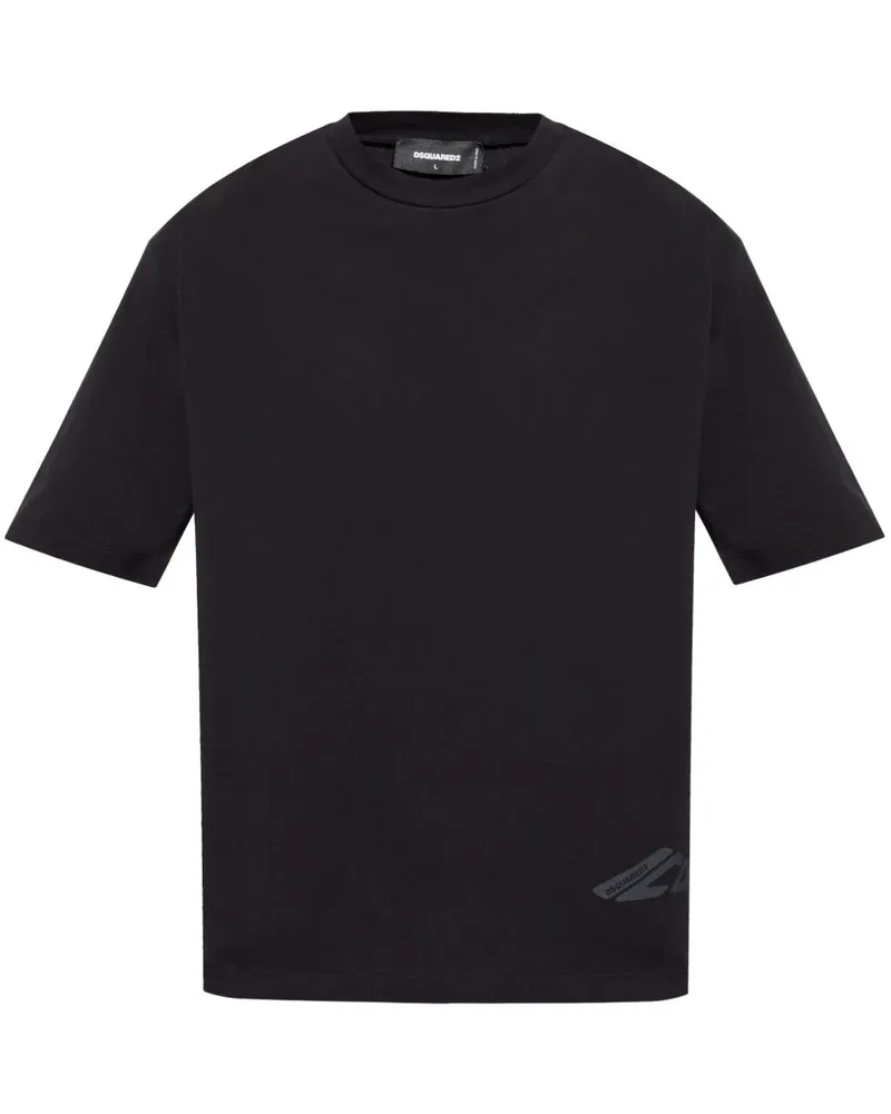 Dsquared2 T-Shirt mit Logo-Print - Schwarz Schwarz