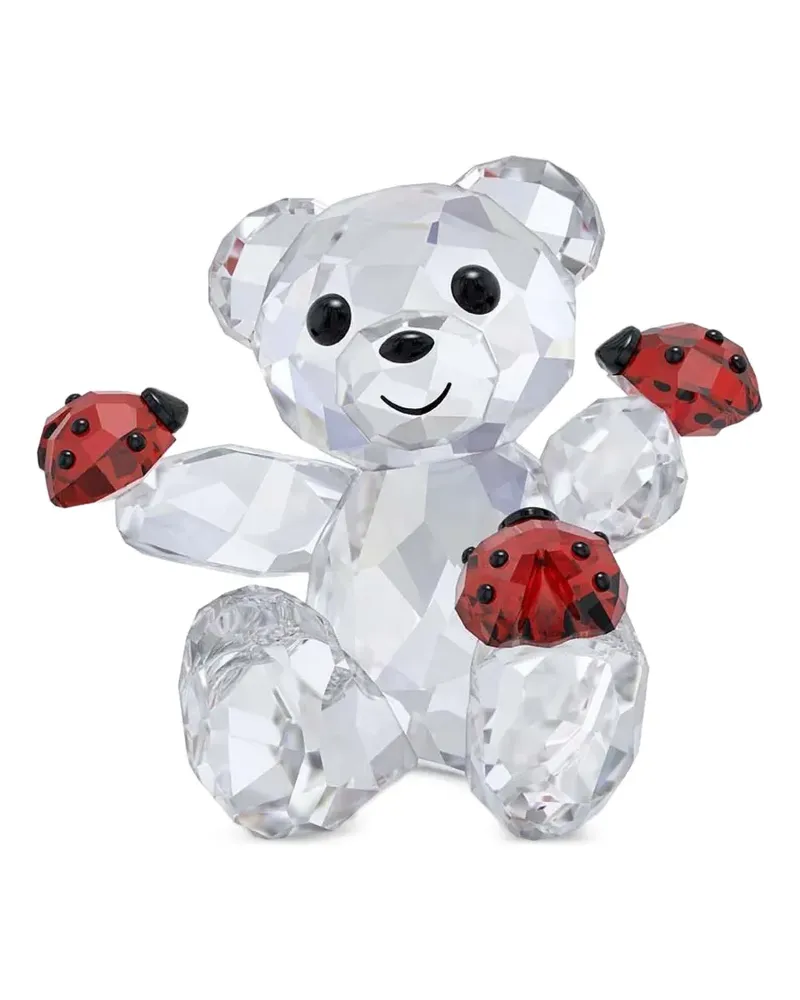 Swarovski Kris the Bear and Ladybugs Figur - Weiß Weiß