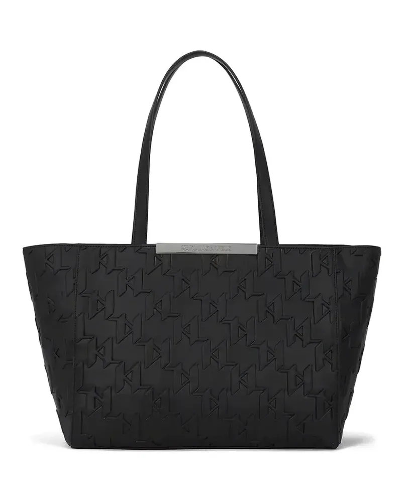 Karl Lagerfeld Handtasche mit Logo-Prägung - Schwarz Schwarz