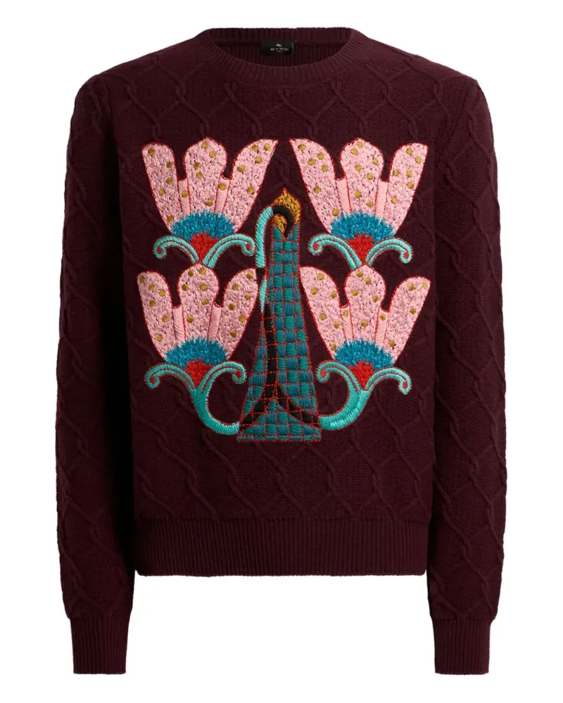 Etro Pullover mit Stickerei - Rot Rot