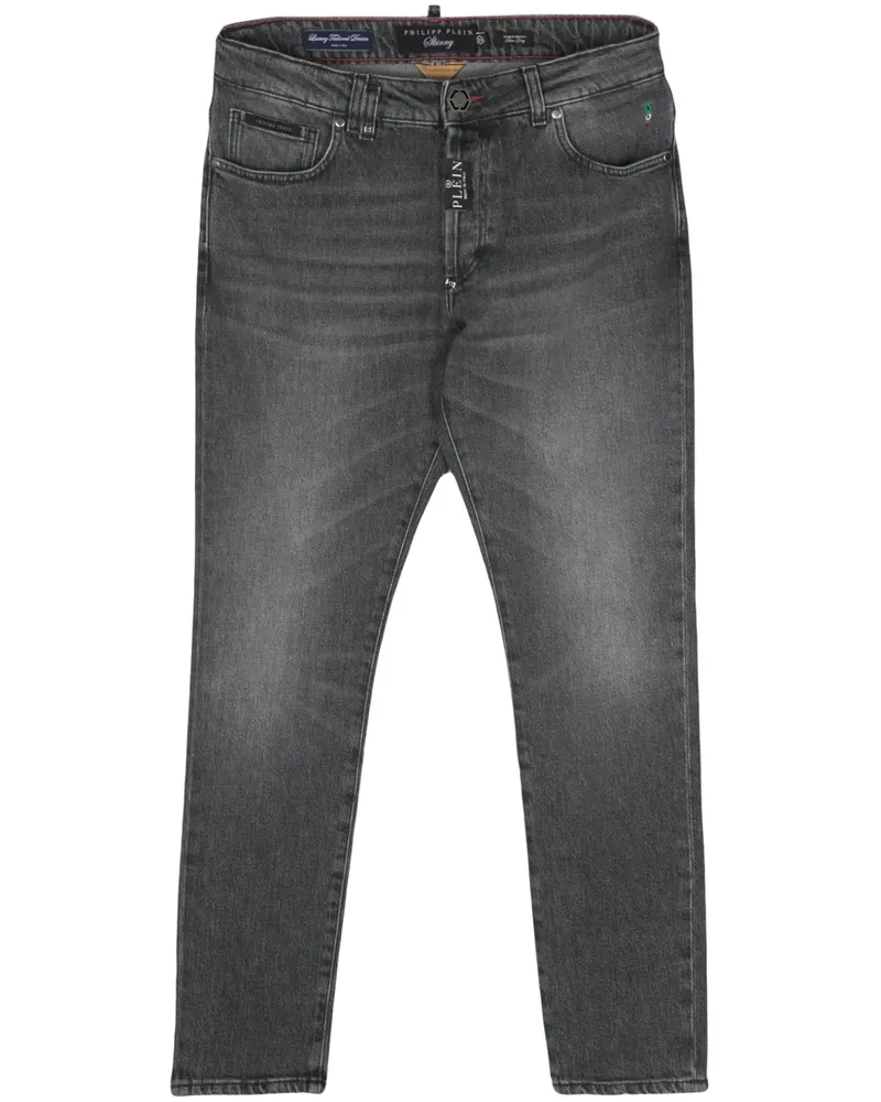 Philipp Plein Halbhohe Skinny-Jeans - Grau Grau