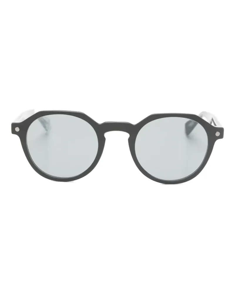 SNOB Milano round frame glasses - Schwarz Schwarz