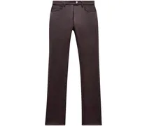 Slim-Fit-Hose aus Vinyl - Rot