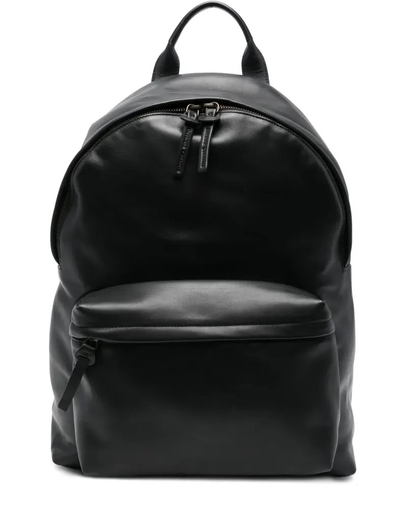 Officine Creative Italia Rucksack aus Leder - Schwarz Schwarz