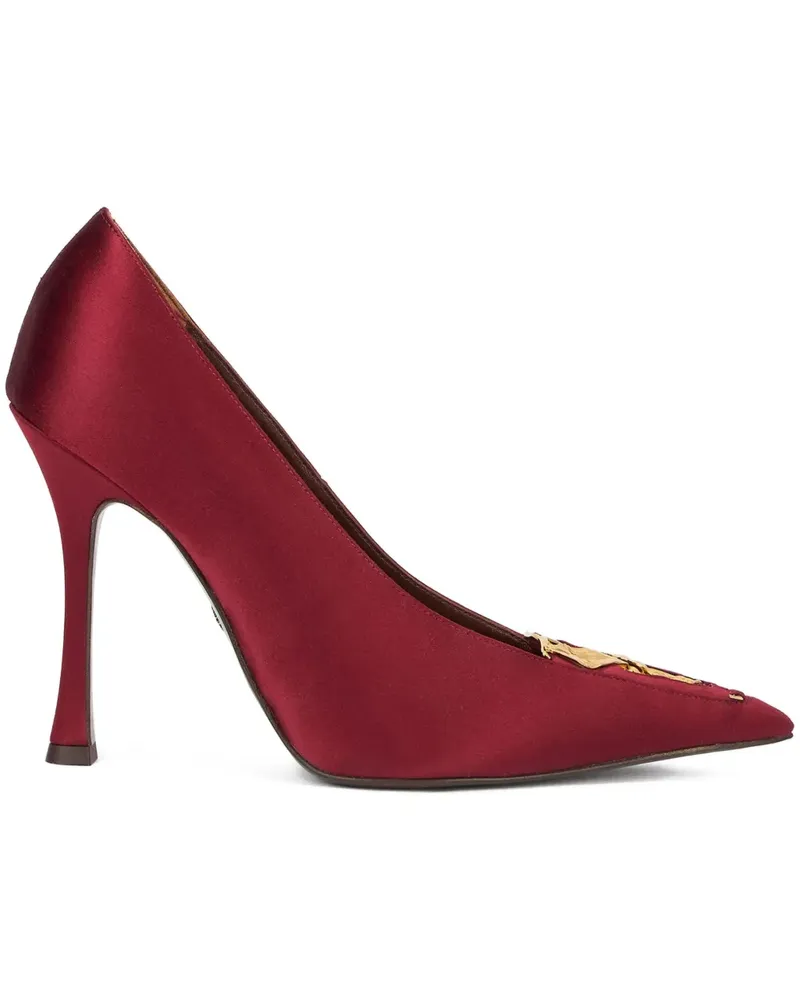 Roberto Cavalli Pumps mit Blatteinsatz - Rot Rot