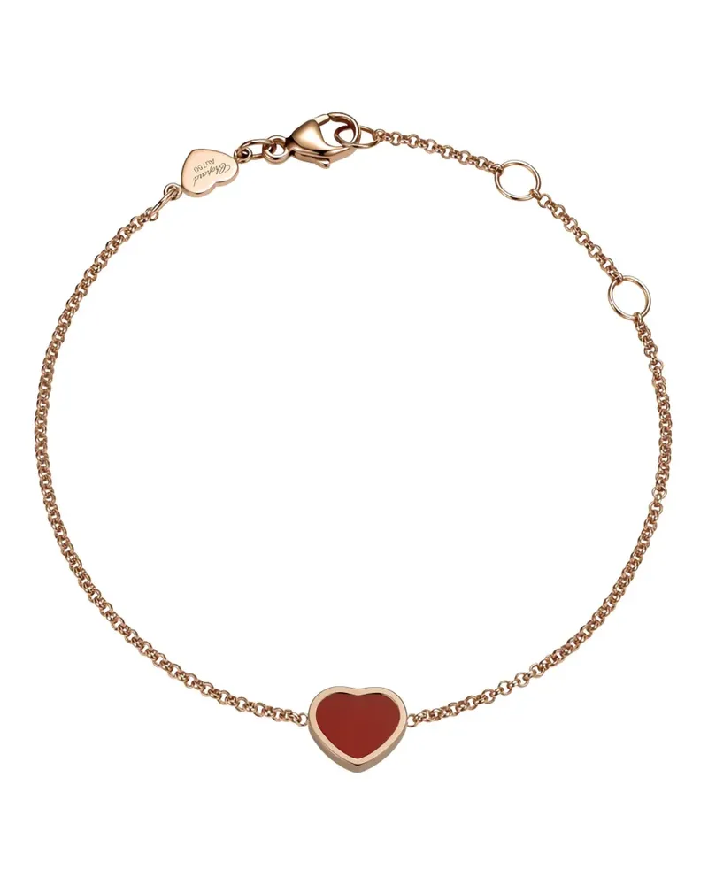 Chopard 18kt My Happy Heart Rotgoldarmband - Rosa Rosa