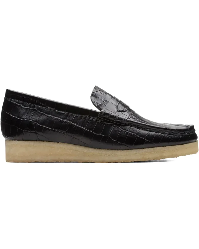 Clarks Wallabee Black Loafer - Schwarz Schwarz