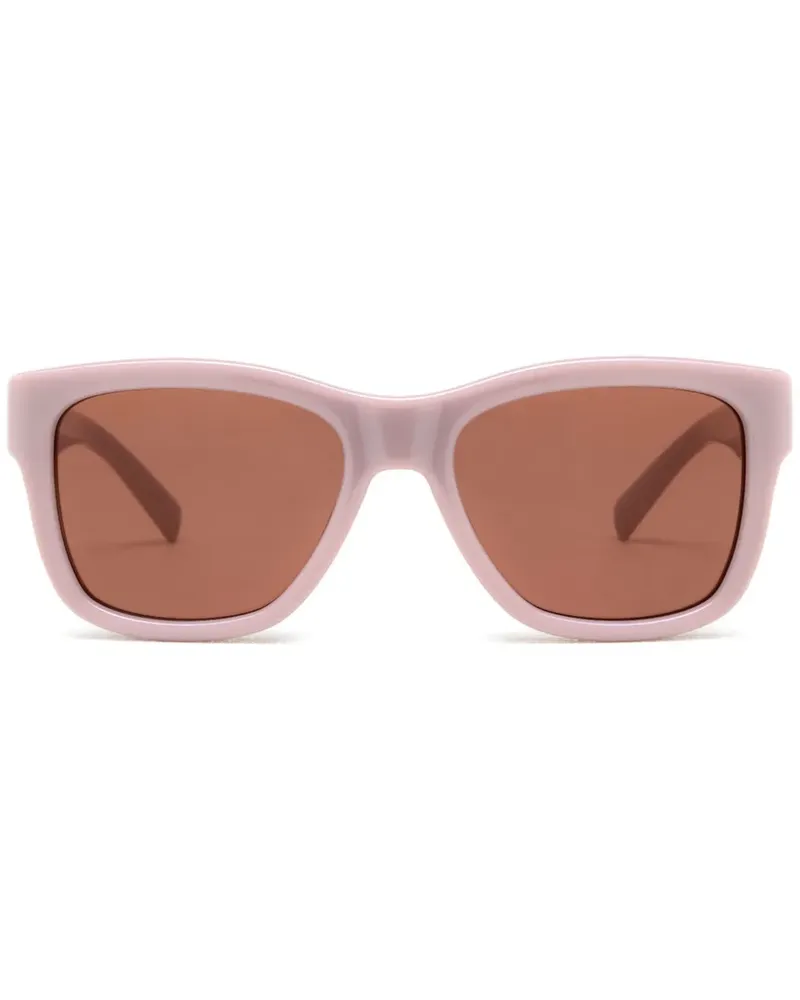 Saint Laurent Sonnenbrille mit eckigem Gestell - Rosa Rosa