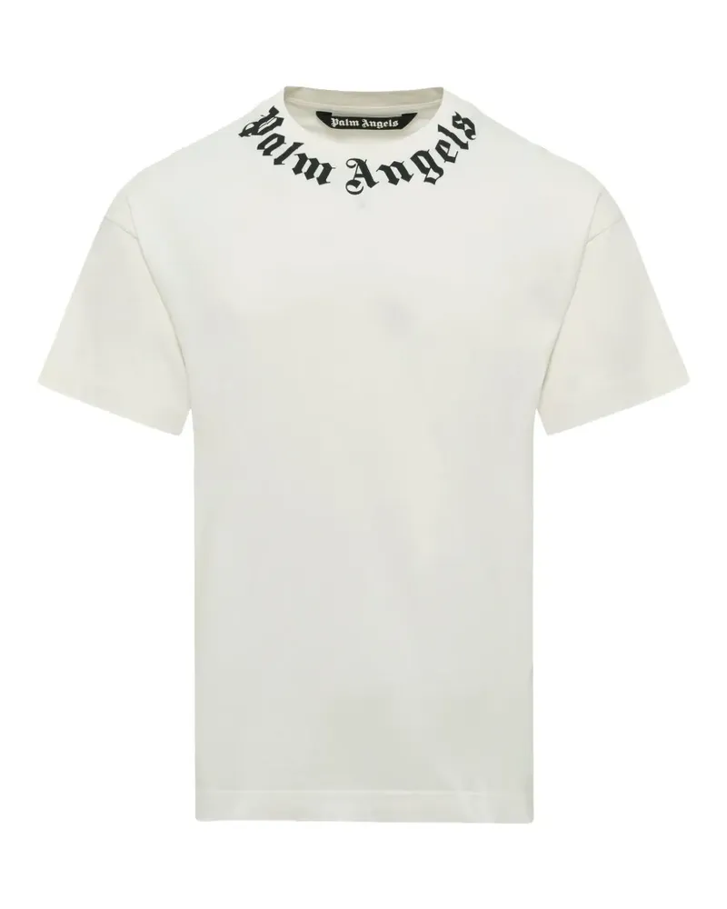 Palm Angels T-Shirt mit Logo-Print - Weiß Weiß