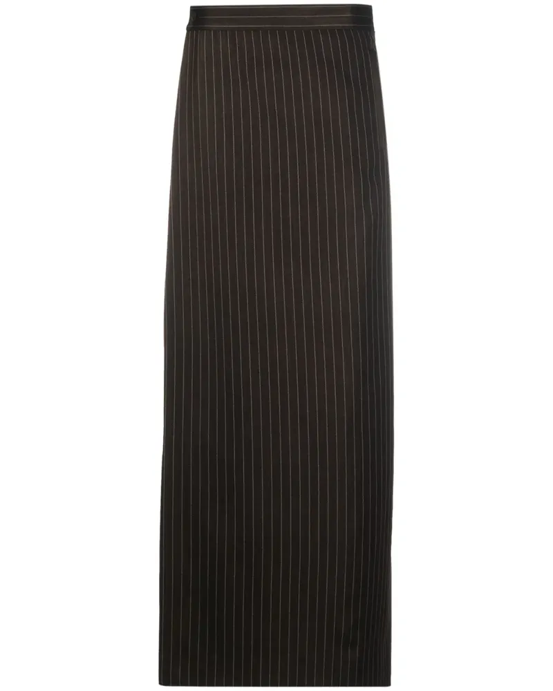 Jean Paul Gaultier Nadelstreifenhose aus Wollgemisch - Braun Braun