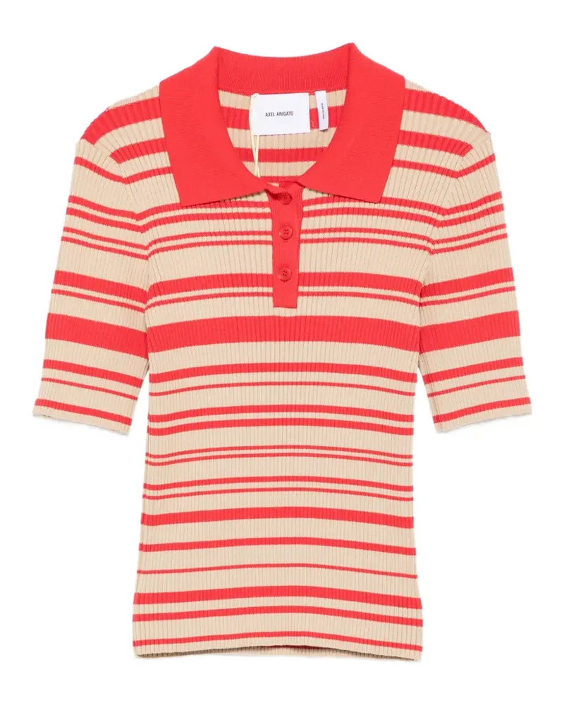 Axel Arigato Anja ribbed polo shirt - Nude Nude