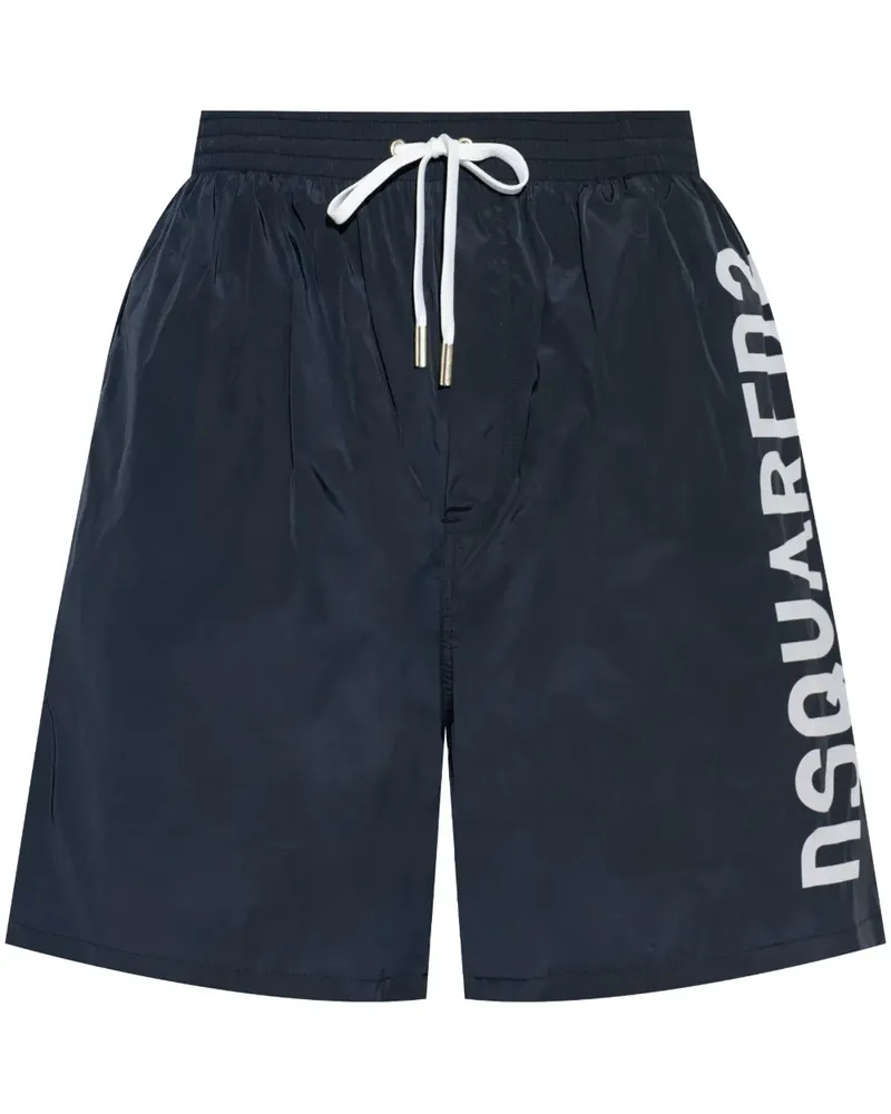 Dsquared2 Badeshorts mit Logo-Print - Blau Blau