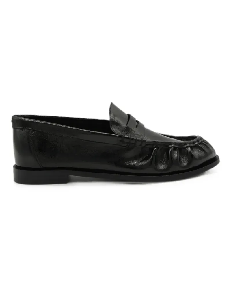 Rag & Bone Lexi ruched leather loafers - Schwarz Schwarz
