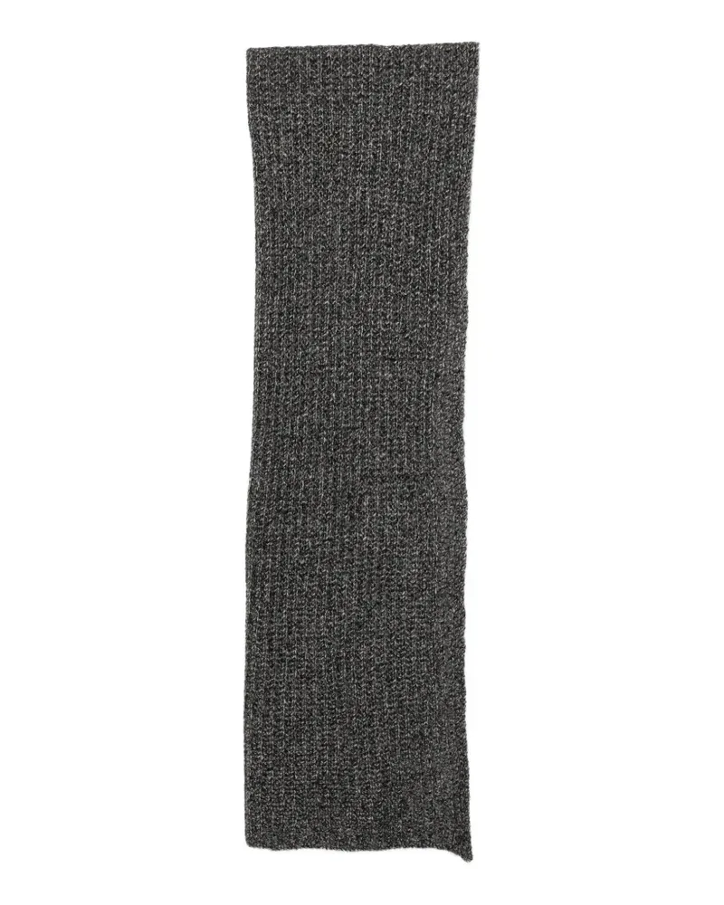 James Perse Gerippter Strickschal - Grau Grau