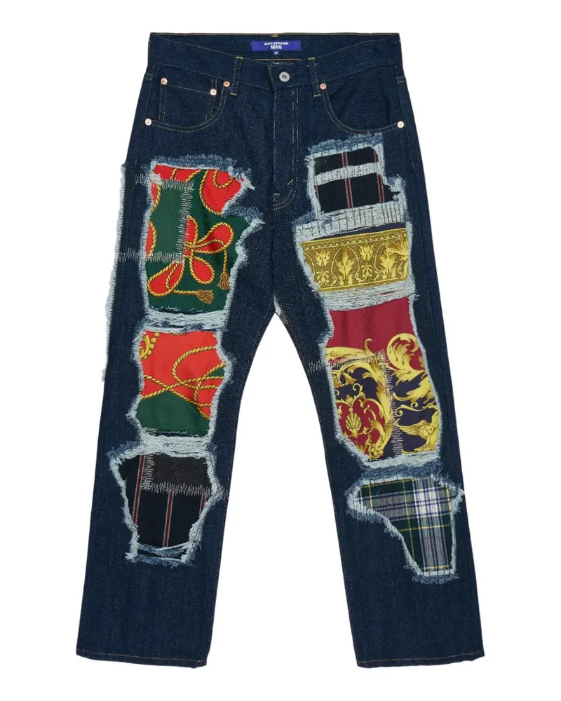 Junya Watanabe patchwork five pockets trousers - Blau Blau