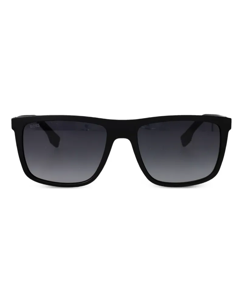 HUGO BOSS rectangle sunglasses - Schwarz Schwarz