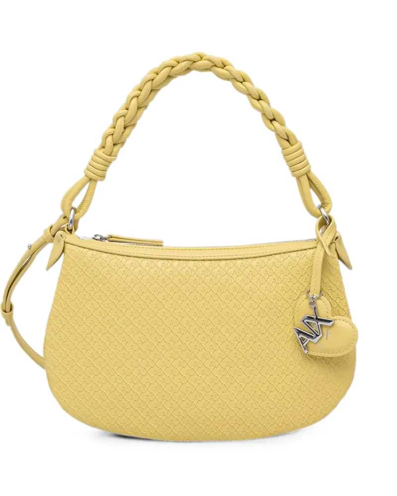 Armani Exchange mini monogram-embossed shoulder bag - Gelb Gelb