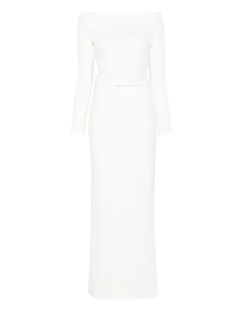 Solace London Sabina Maxikleid - Weiß Weiß