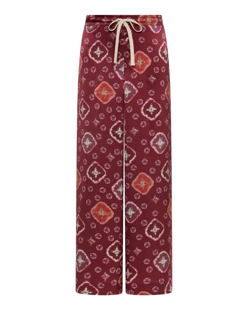 The Upside Miri Kato Seidenhose mit weitem Bein - Braun Braun