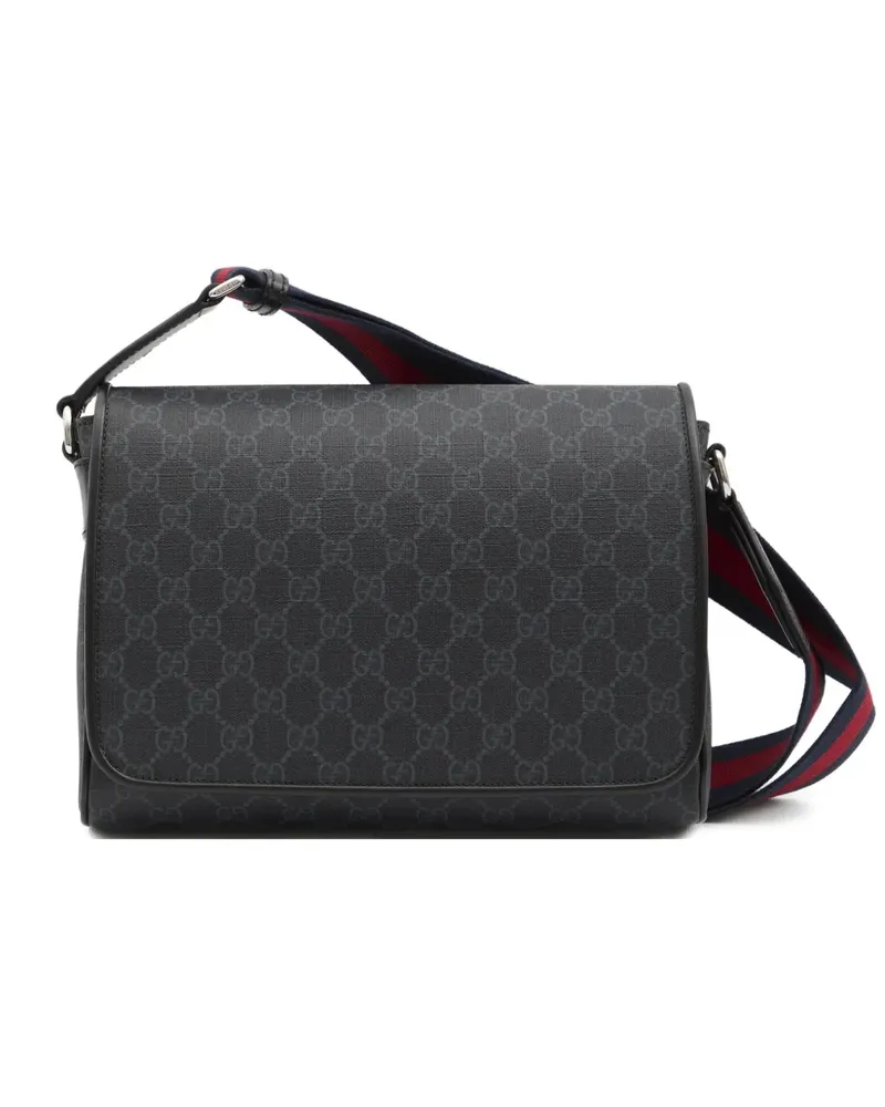 Gucci Schultertasche mit GG-Muster - Schwarz Schwarz