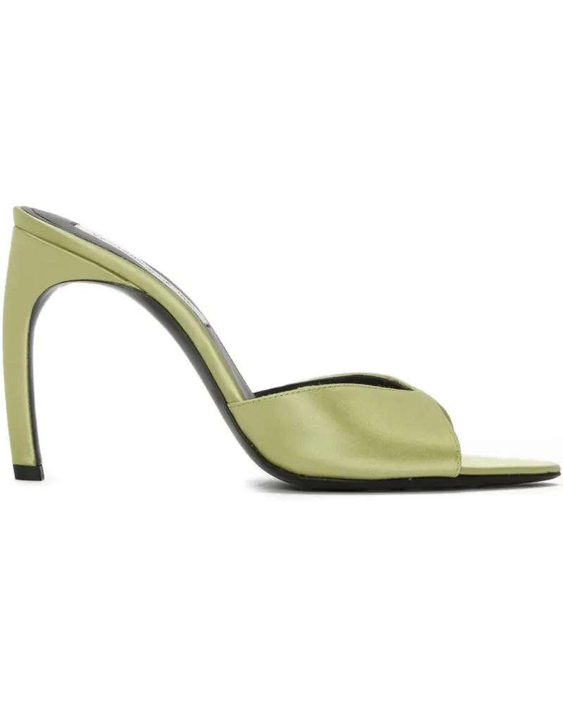 Victoria Beckham Harlow Satin-Mules 100mm - Grün Grün