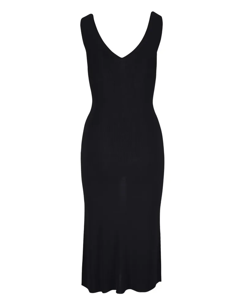 Nili Lotan Geripptes Bernice Kleid - Schwarz Schwarz