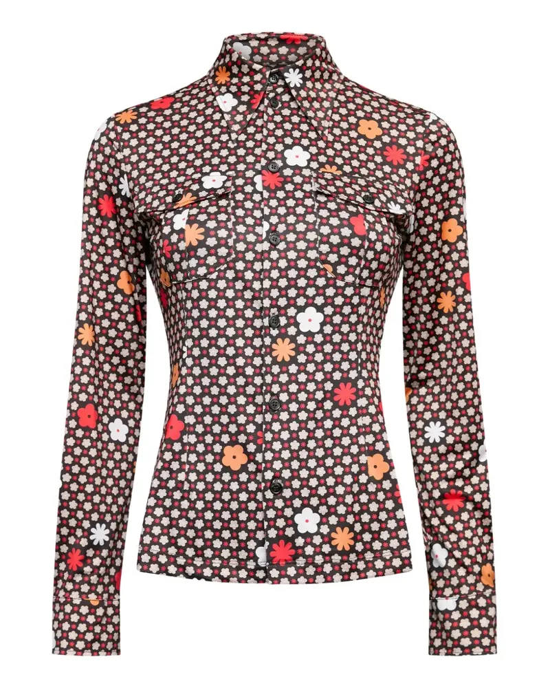 Maison Margiela Hemd mit grafischem Print - Braun Braun