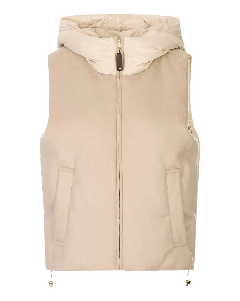 Max Mara quilted hooded gilet - Nude Nude