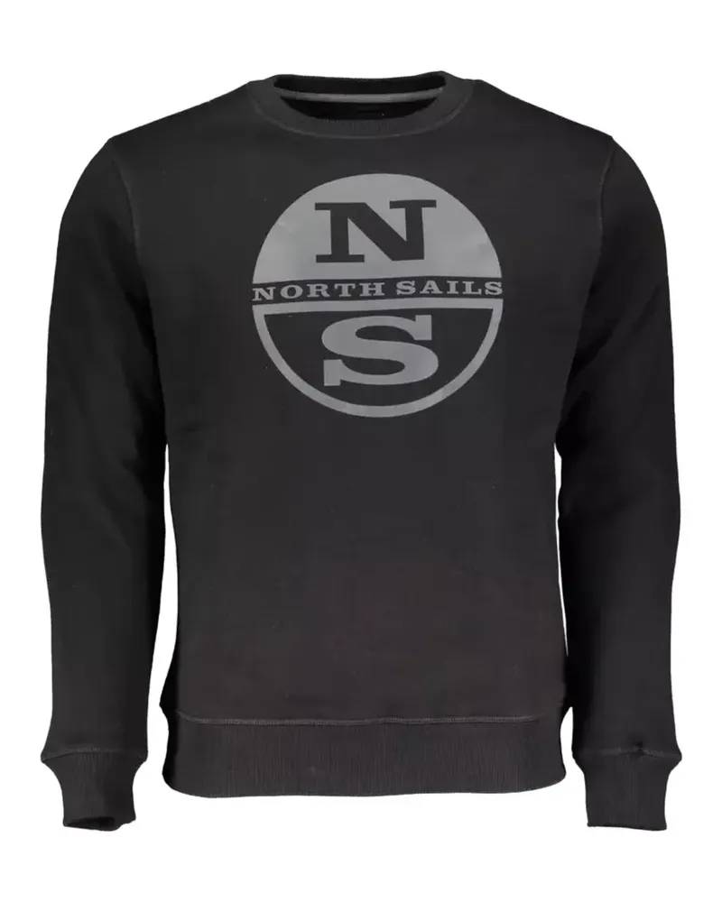 North Sails logo-print cotton sweatshirt - Schwarz Schwarz
