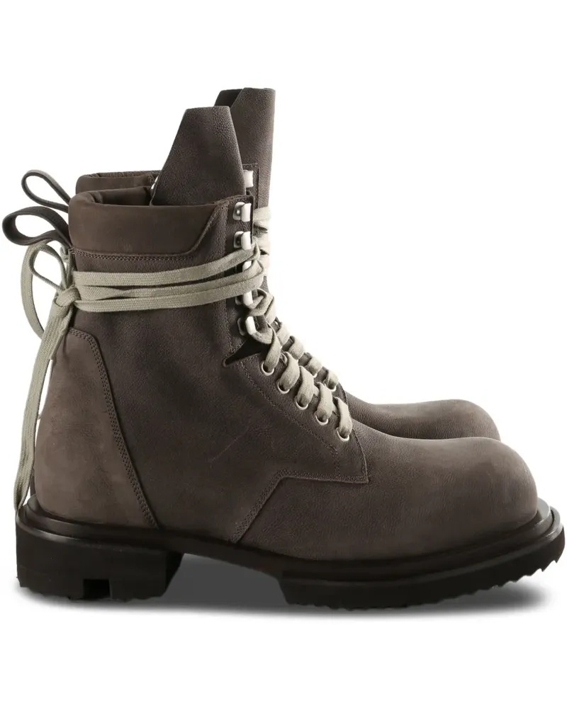 Rick Owens lace-up zip boots - Braun Braun