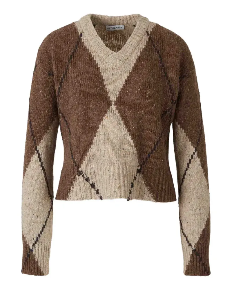 Altuzarra Parish Pullover mit Argyle-Muster - Braun Braun