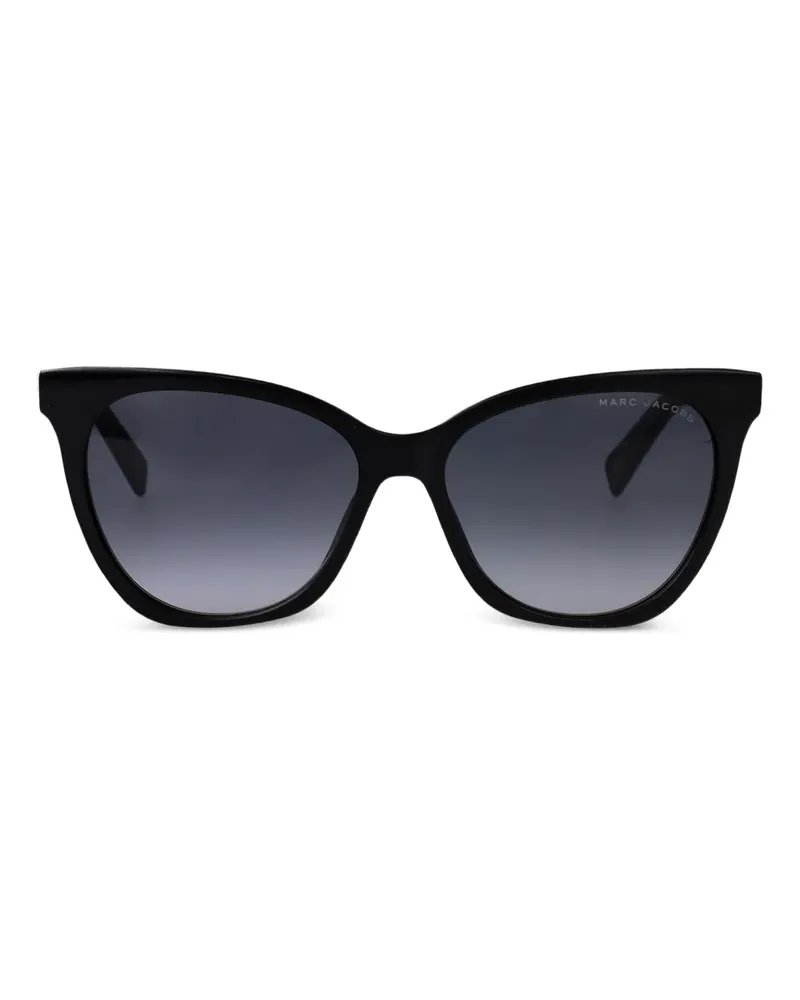 Marc Jacobs Cat-Eye-Sonnenbrille mit Logo - Schwarz Schwarz