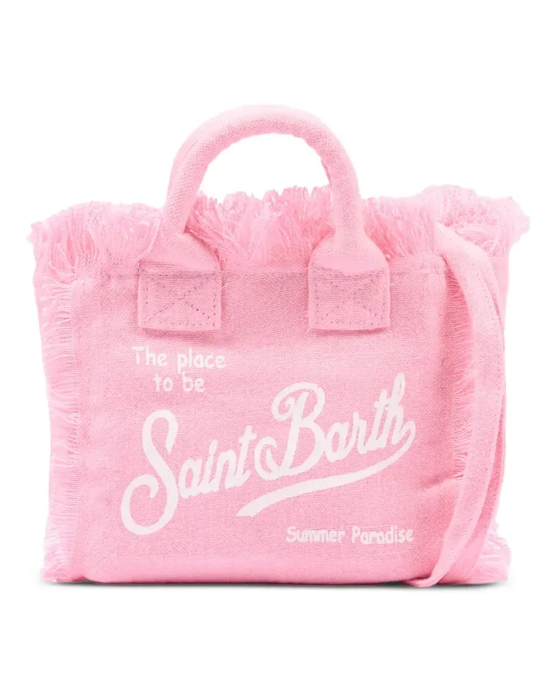 MC2 Saint Barth mini Vanity fringe-detail tote bag - Rosa Rosa