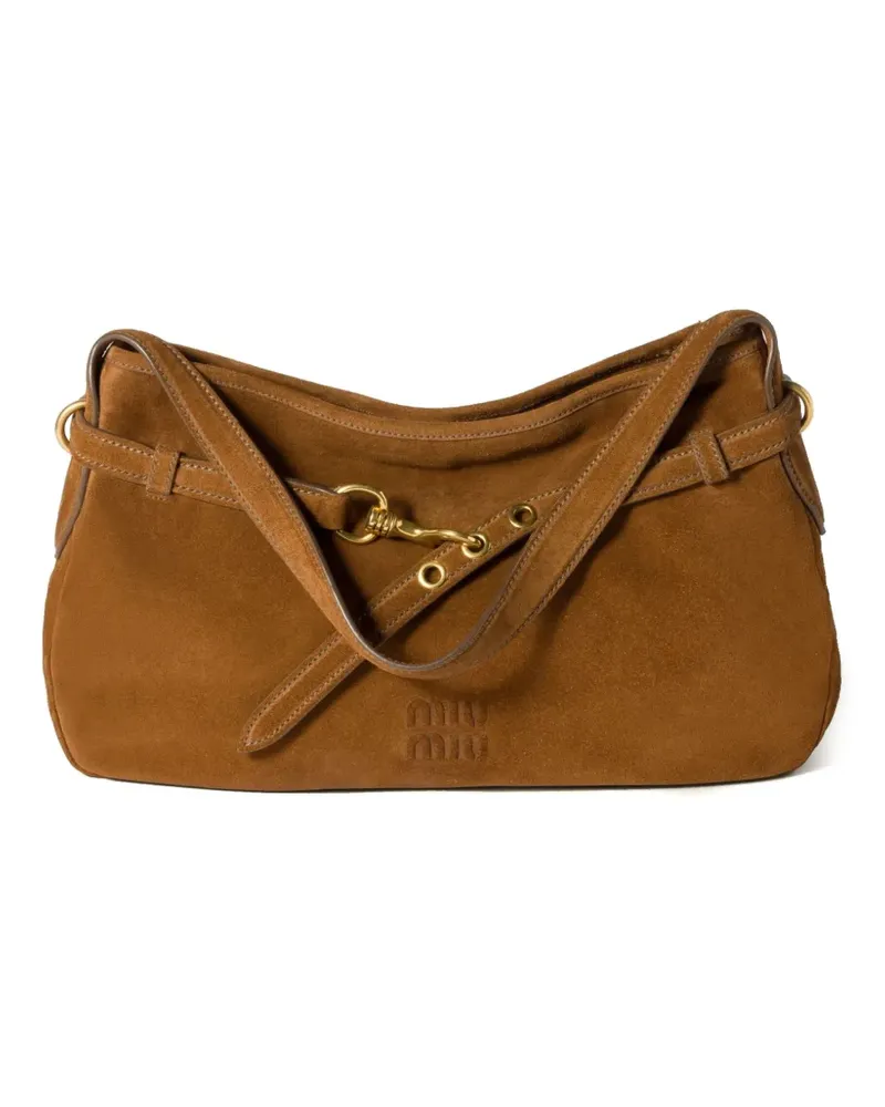 Miu Miu Aventure Schultertasche - Braun Braun