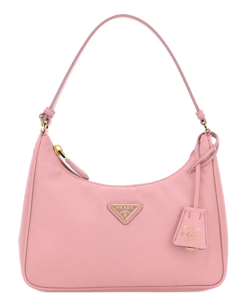 Prada mini Re-Edition 2005 logo tote bag - Rosa Rosa