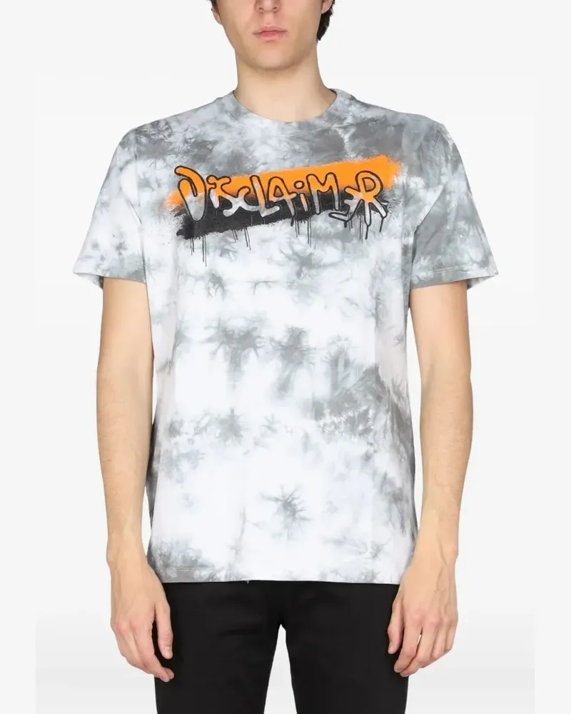 DISCLAIMER T-Shirt mit Batikmuster - Grau Grau