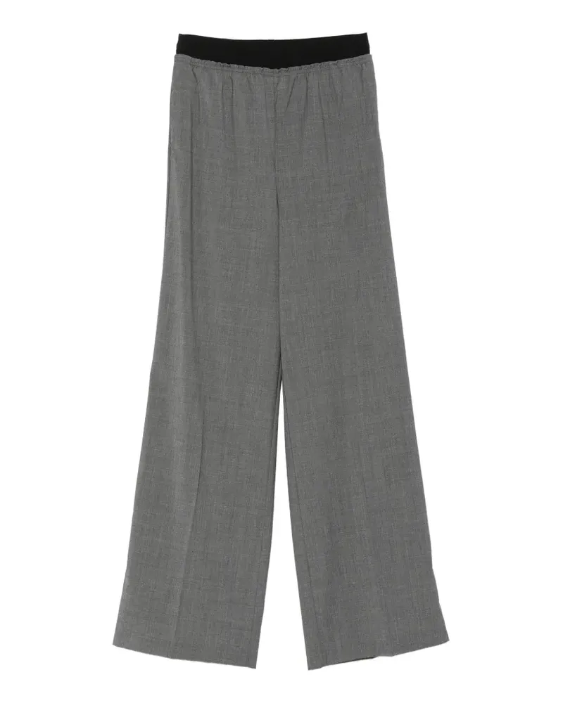 Alpha Studio elasticated-waistband trousers - Grau Grau