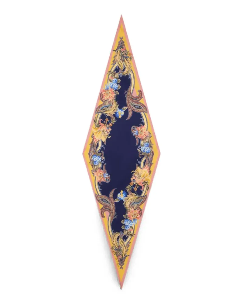 Etro Asymmetrischer Schal mit Paisley-Print - Rosa Rosa