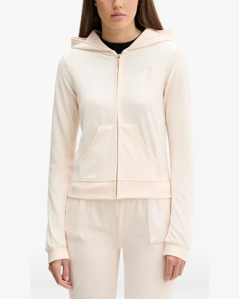 Juicy Couture Kapuzenjacke mit Logo-Detail - Nude Nude