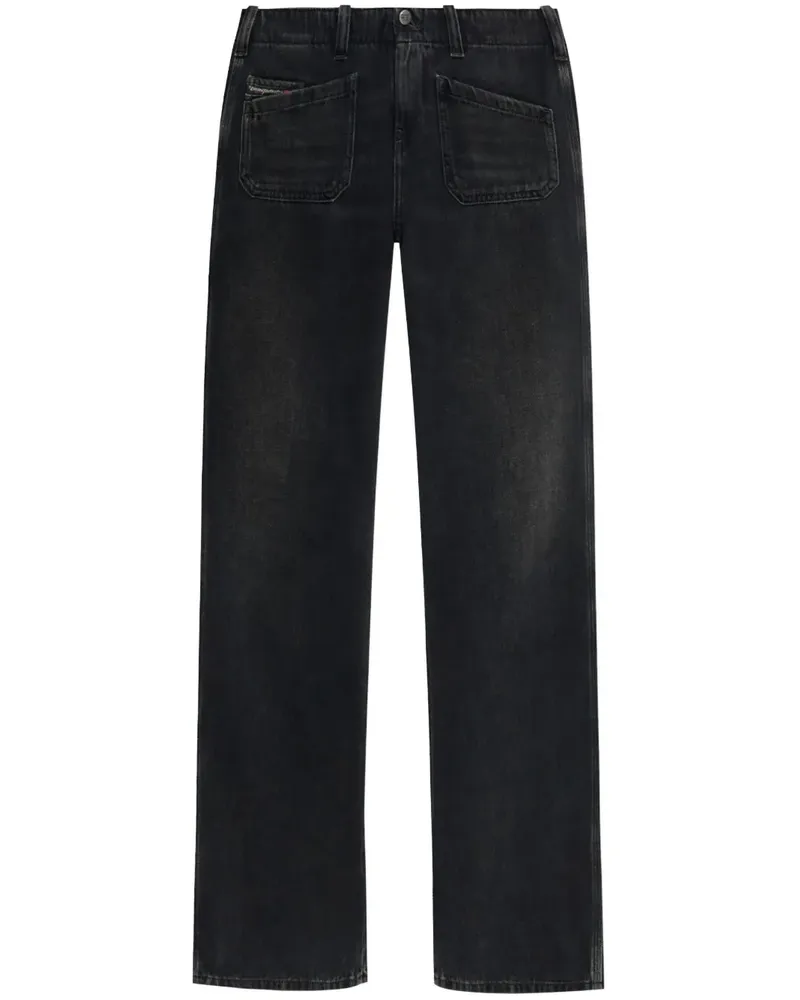 Diesel D-Keate 09j96 Bootcut-Jeans - Schwarz Schwarz