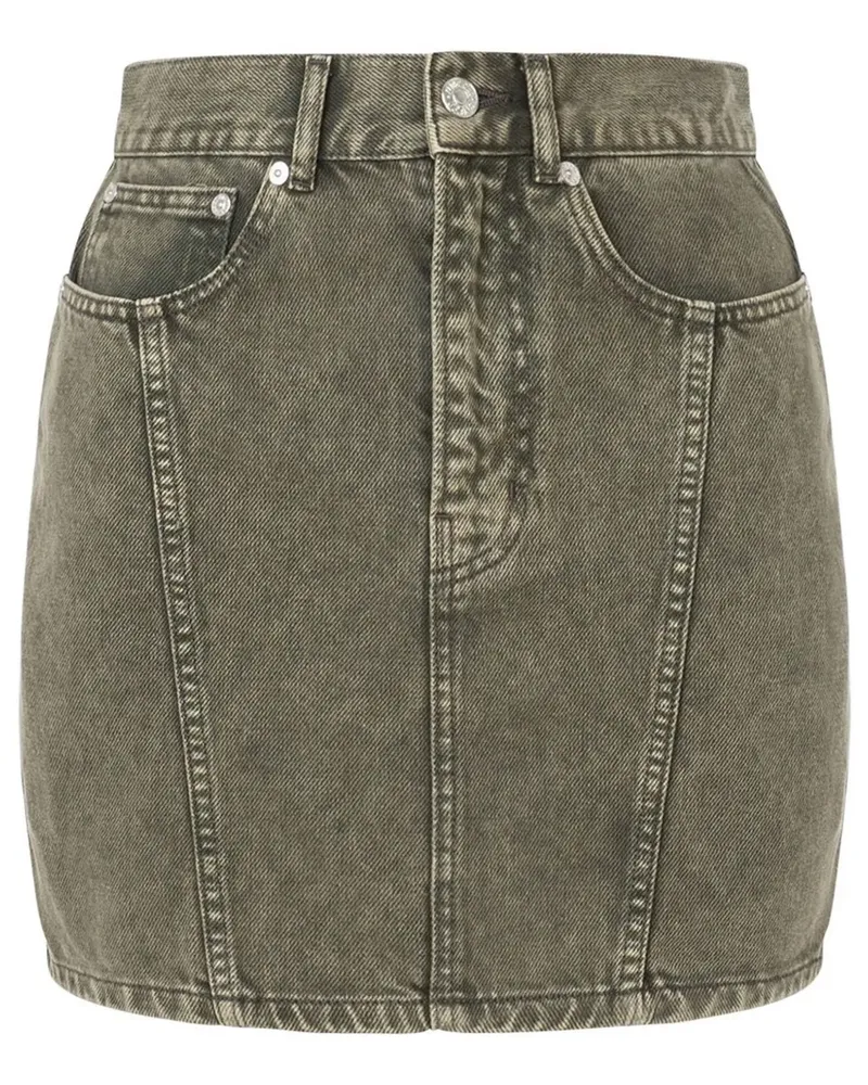 Moschino Klassischer Jeans-Minirock - Grün Grün