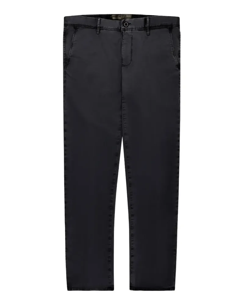 Incotex gabardine slim-fit trousers - Schwarz Schwarz