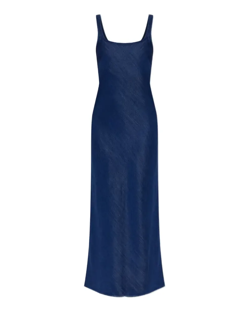 Samsøe & Samsøe Sasuna Maxikleid mit U-Ausschnitt - Blau Blau