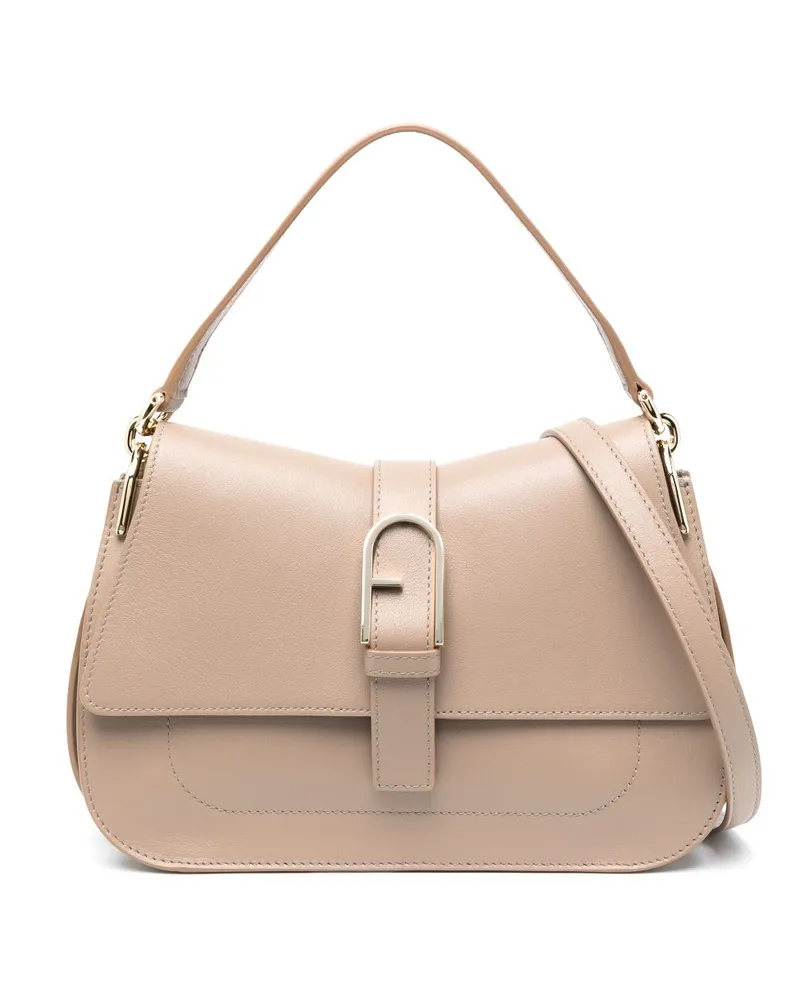 Furla Mittelgroße Flow Umhängetasche - Nude Nude